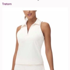 Tretorn sleeveless polo w/built in bra